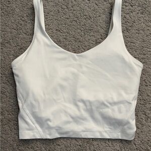 Gilly Hicks White Curvy Tank Top